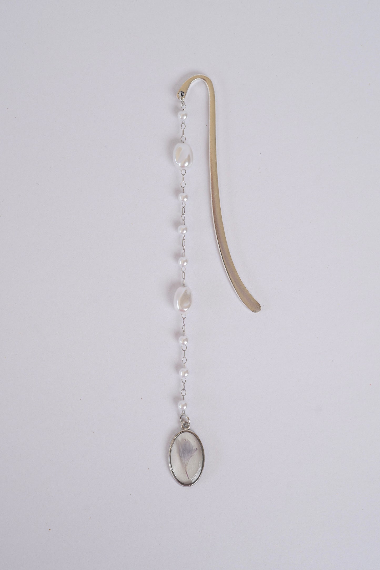 Pressed Flower Bookmark - Purple Cornflower