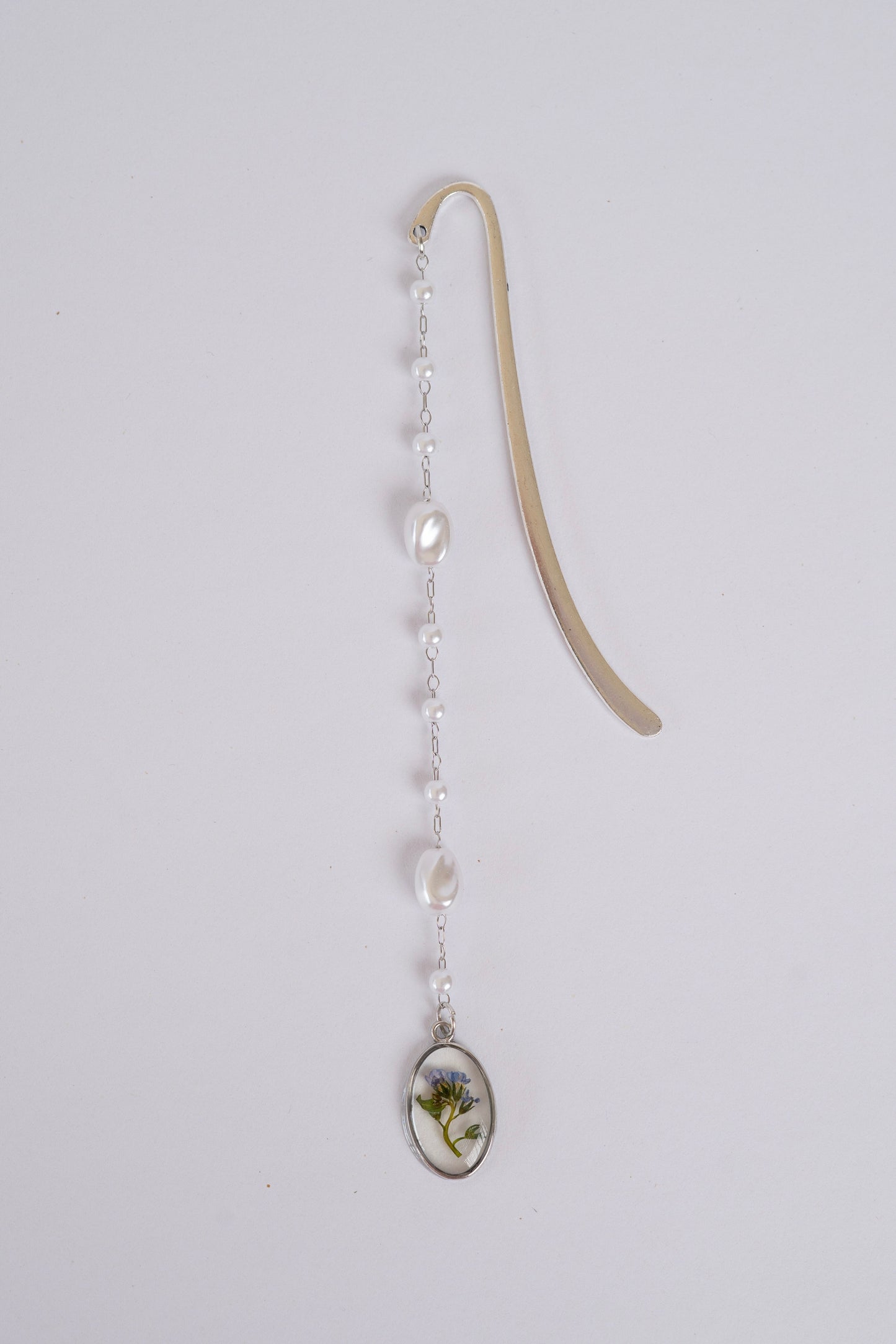 Pressed Flower Bookmark - Forget-me-not