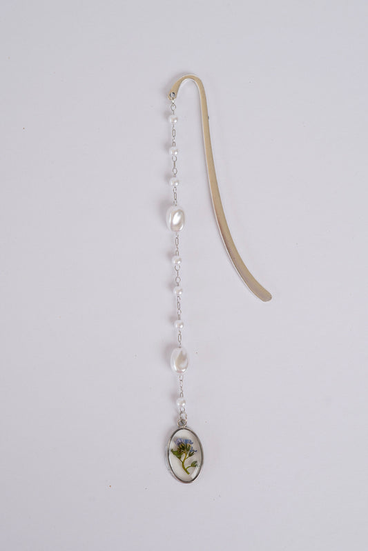 Pressed Flower Bookmark - Forget-me-not