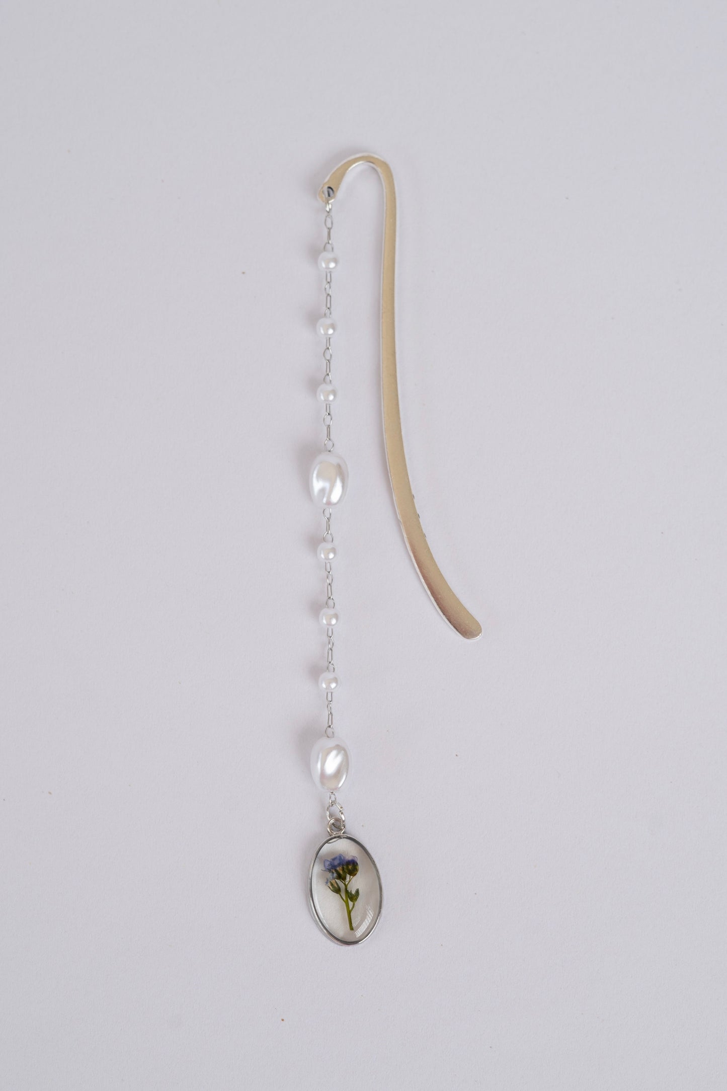 Pressed Flower Bookmark - Forget-me-not