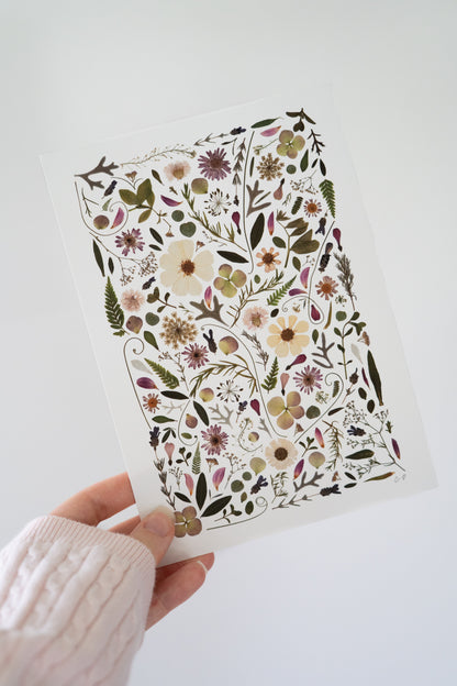 A5 - Pink & Green Print