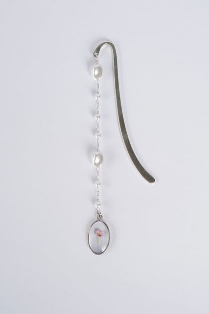 Pressed Flower Bookmark - Pink Alyssum