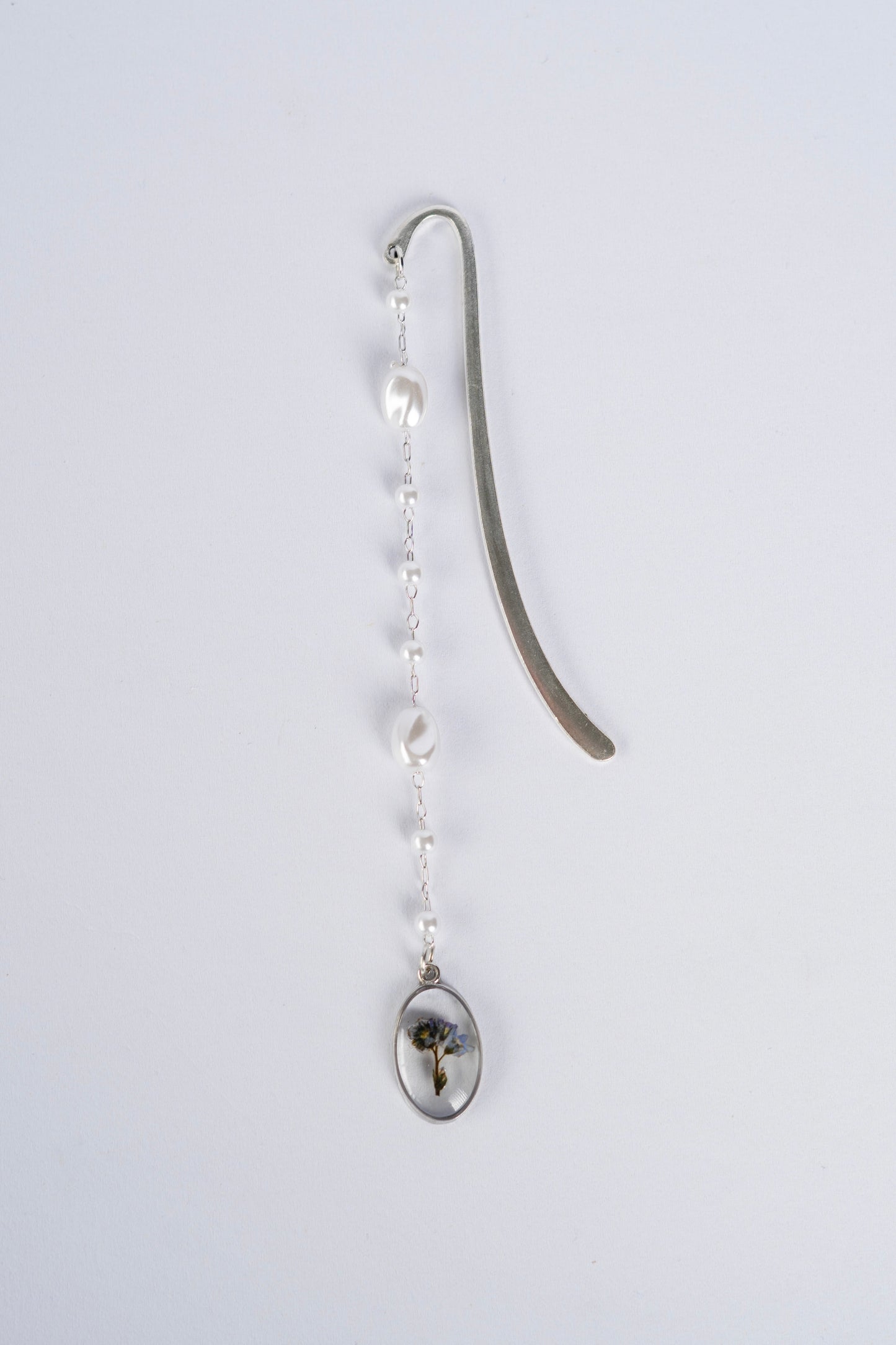 Pressed Flower Bookmark - Forget-me-not