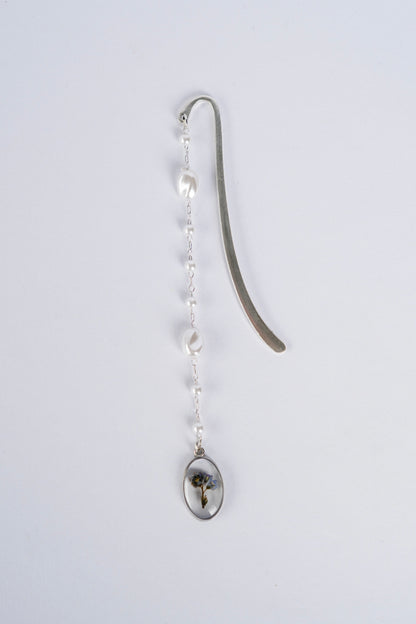 Pressed Flower Bookmark - Forget-me-not