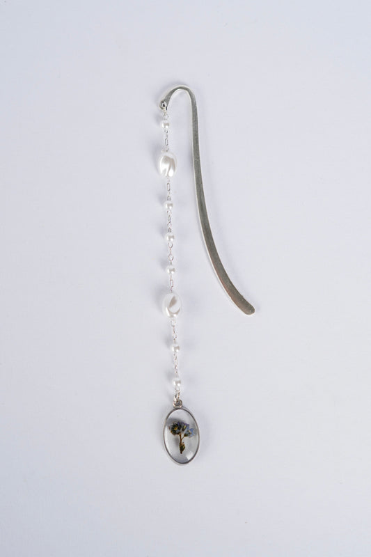 Pressed Flower Bookmark - Forget-me-not