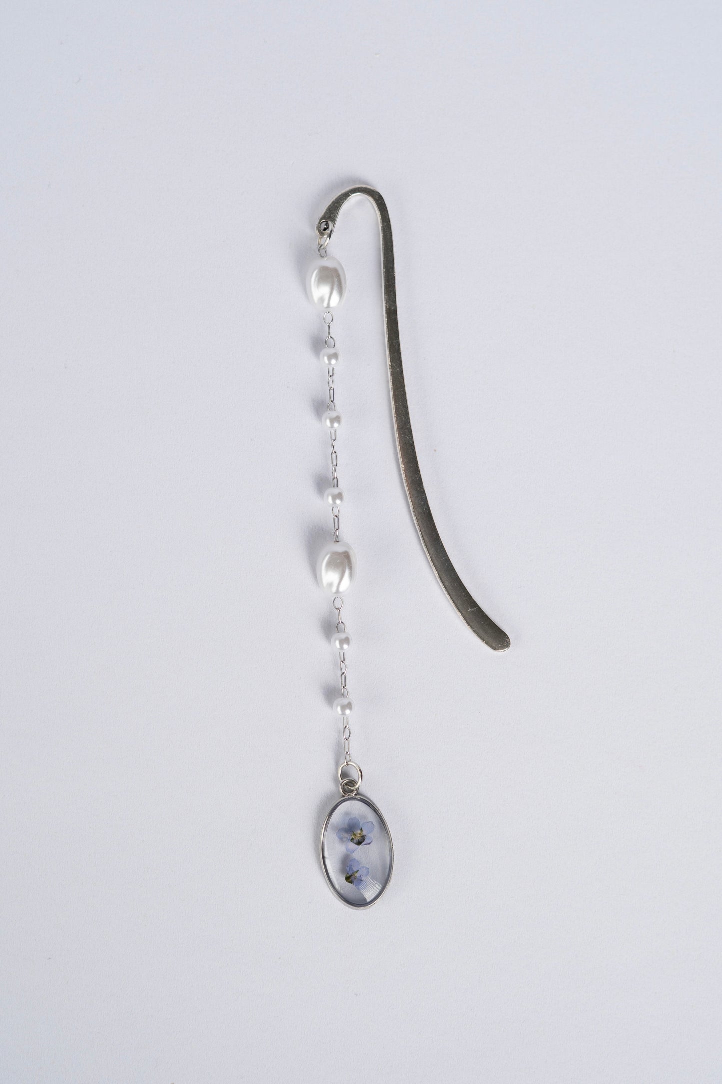 Pressed Flower Bookmark - Forget-me-nots