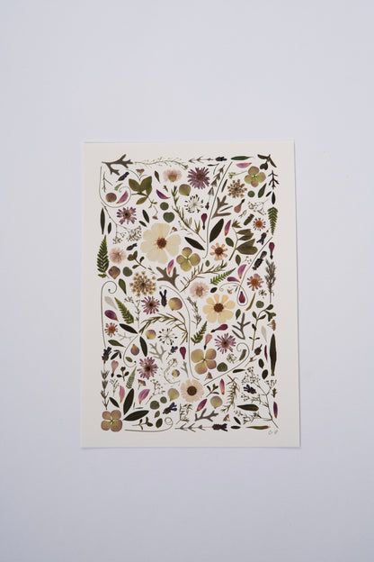 A5 - Pink & Green Print