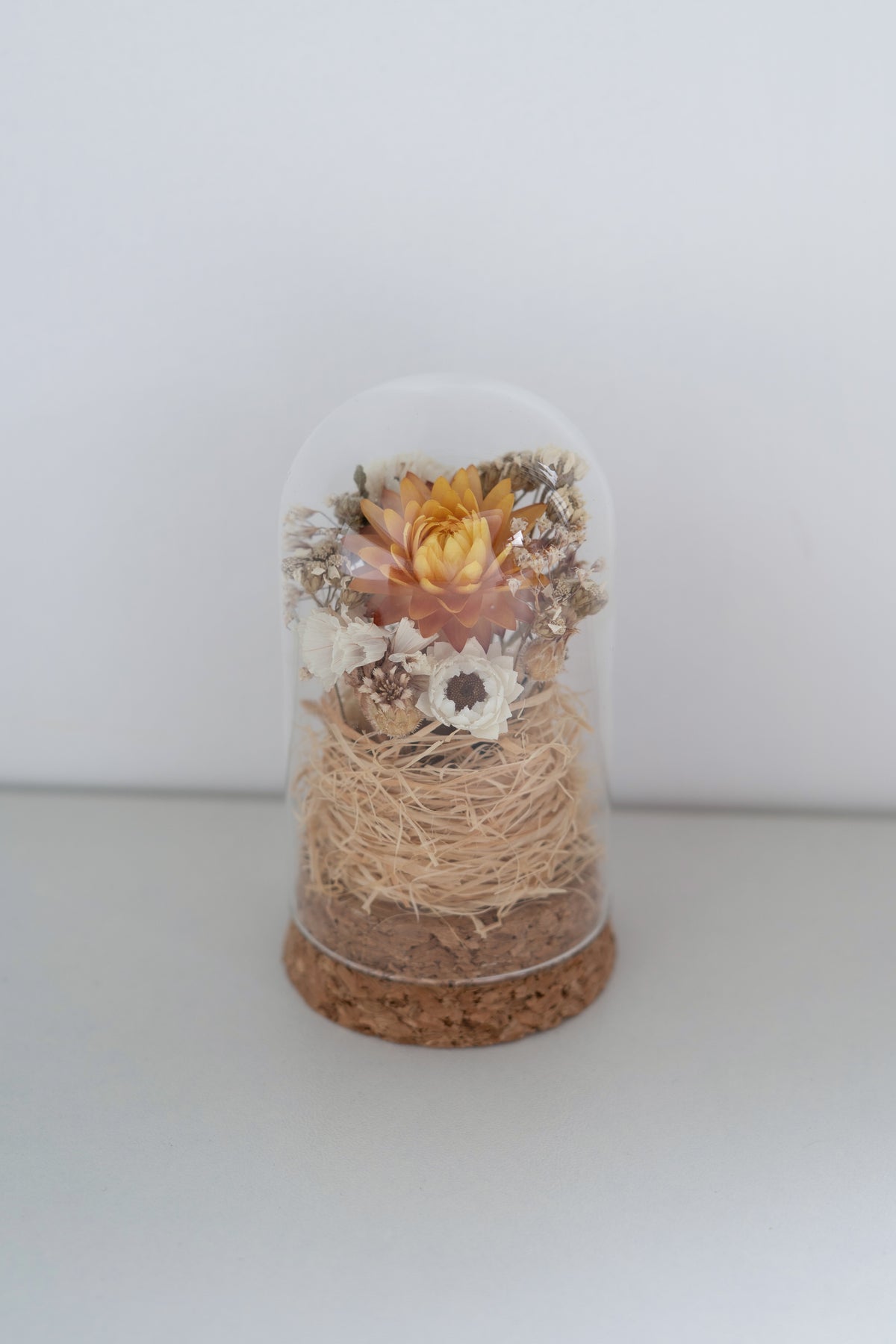 Mini Jar - Light Orange/White
