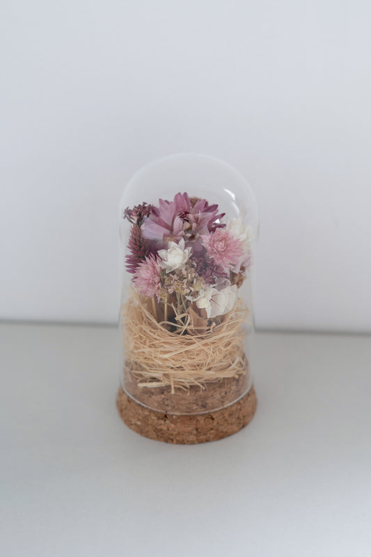 Mini Jar - Pink/White