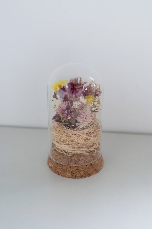 Mini Jar - Dark Pink/Yellow